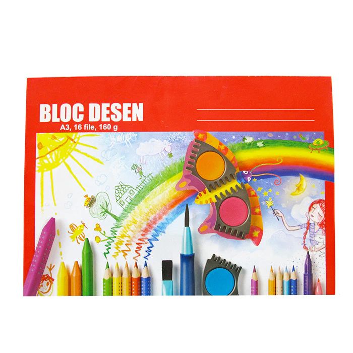 BLOC DESEN A3 160G 16 COLI POLICROMIE BLOC DESEN A3 160G 16 COLI POLICROMIE